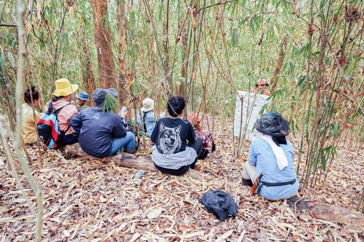 Community forest data collection training for Citizens’ Forest Network members in Nan Province. 