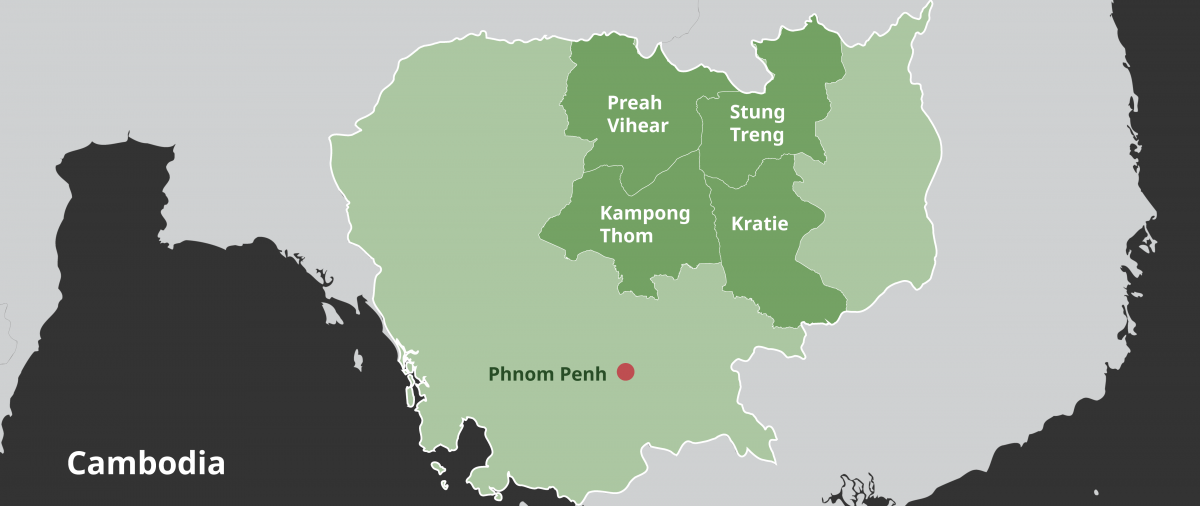 Map shows target provinces implementing PaFF
