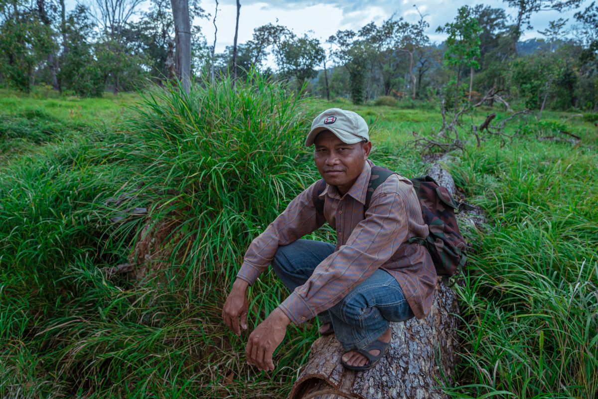 Khea Sokchea, head of Chombok Hos’ ecotourism, has witnessed how community forestry has improved the livelihoods of his community and the quality of the forest.