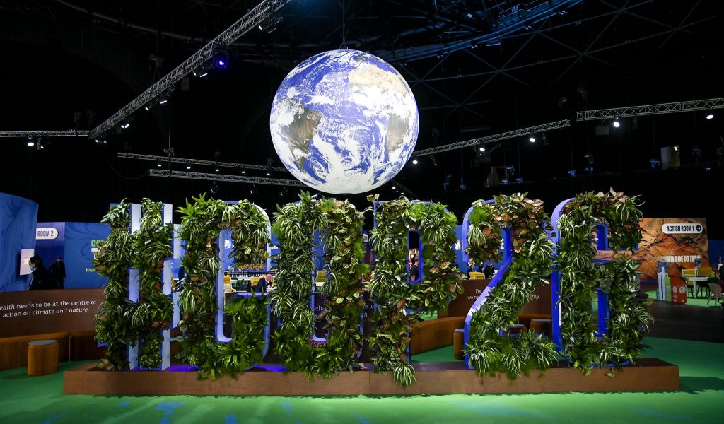 The COP26 globe at the Hydro. Photo by COP26/CC BY-NC-ND 2.0