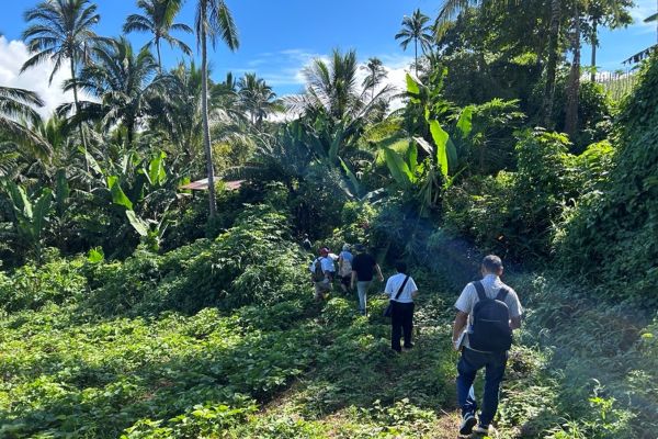 Explore team members join a field trip in Barangay Luquin, the Philippines.