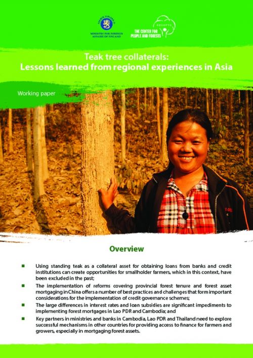 Teak Tree Collaterals: Lessons Learned from Regional Experiences in Asia