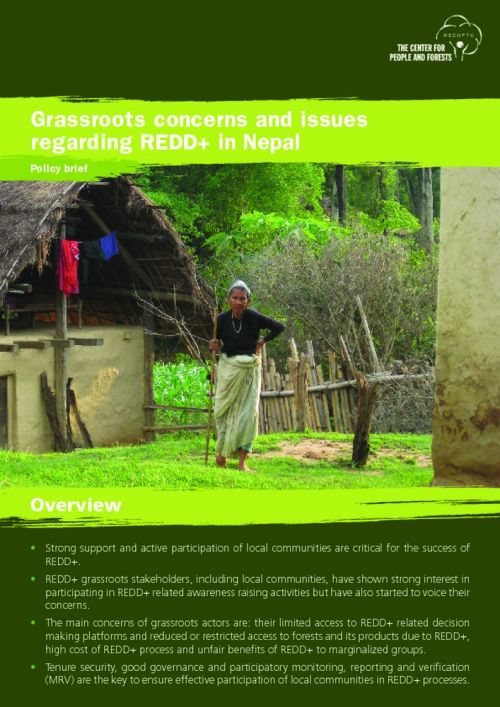 Grassroots Concerns and Issues Regarding REDD+ in Nepal