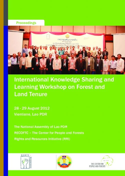 International Knowledge Sharing and Learning Workshop on Forest and Land Tenure