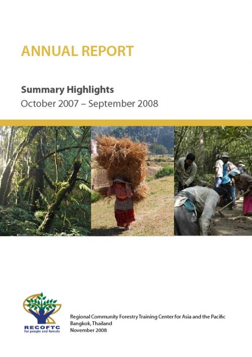 RECOFTC Annual Report 2007-2008