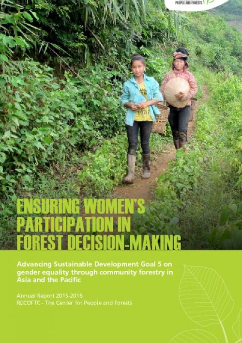 Ensuring Women’s Participation in Forest Decision-Making (Annual report 2015-2016)