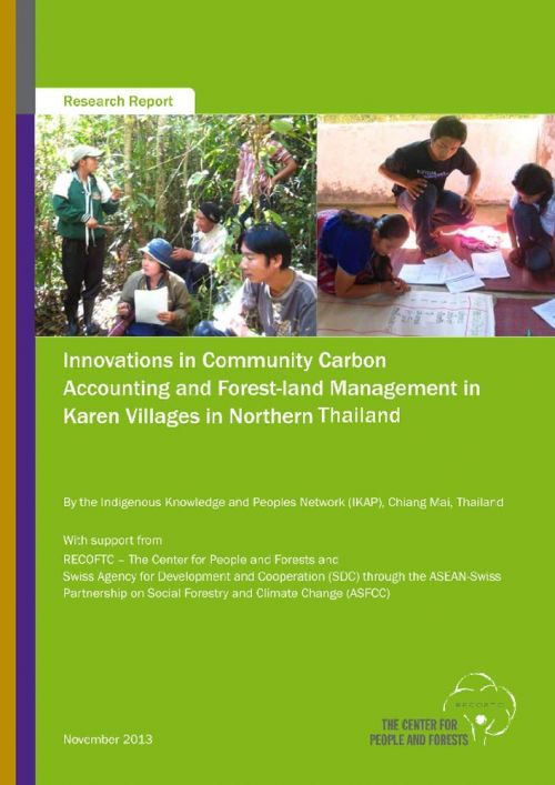 Innovations in Community Carbon Accounting and Forest-land Management in Karen Villages in Northern Thailand