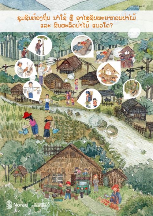 Posters for grassroots communities in Lao PDR on gender and climate change 