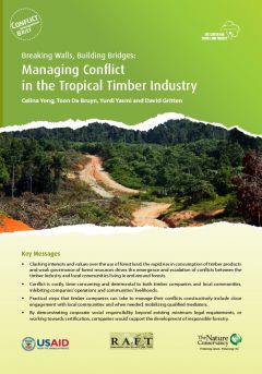 Breaking Walls, Building Bridges: Conflict Management in the Tropical Timber Industry