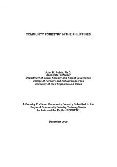 Community Forestry in the Philippines 
