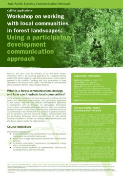 Working with Local Communities in Forest Landscapes: Using a Participatory Development Communication Approach