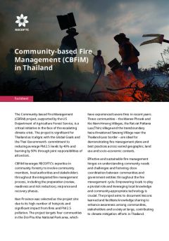 Community-based Fire  Management in Thailand